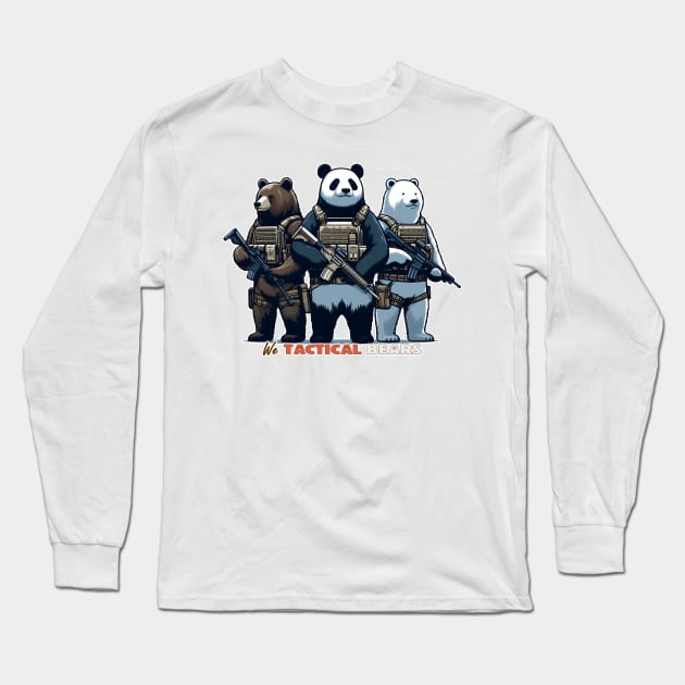 We Tactical Bears Long Sleeve T-Shirt by Rawlifegraphic